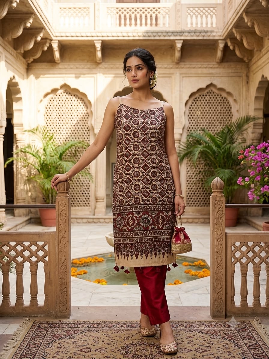 AJRAKH MASHRU SILK
