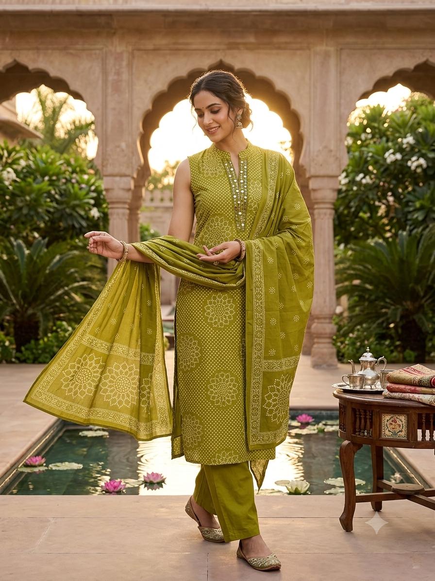 BANDHANI DRESS
