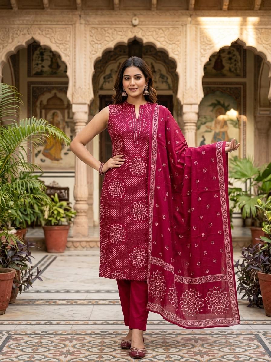 BANDHANI DRESS