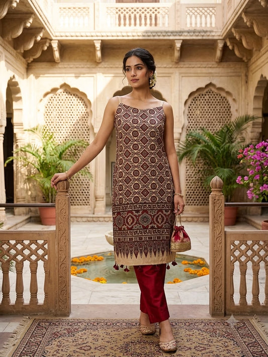 AJRAKH MASHRU SILK